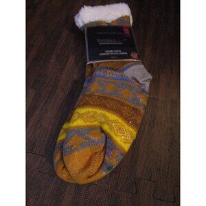 Thermaxx Sherpa Slipper Socks Ultra Soft Acrylic Thick Cushion fits Shoe 4-10